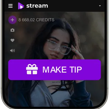 Tipping button during a paid live event