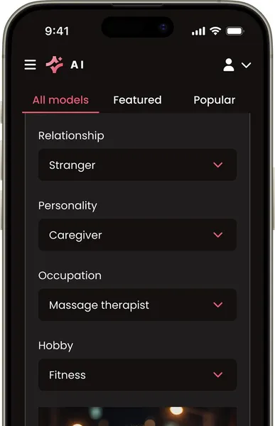 Memory and relationship logic - AI companion app screen